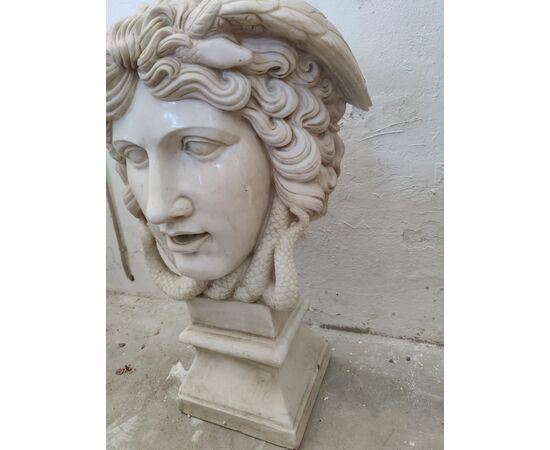 Strepitosa Medusa H 80 cm in marmo - Venezia
