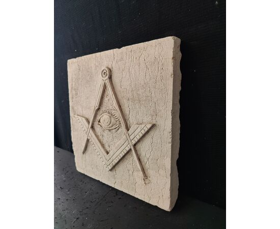 Elegante stemma massonico - 41 x 41 cm - Venezia
