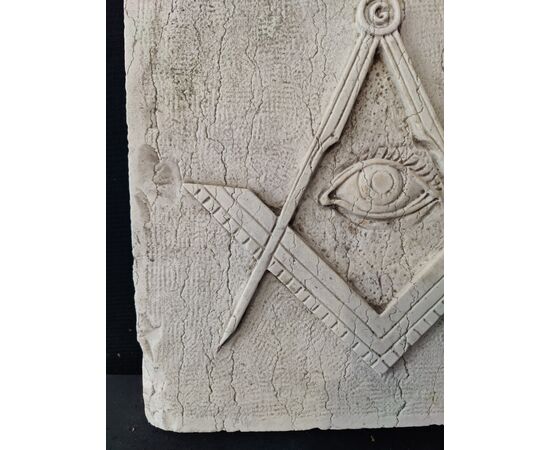 Elegante stemma massonico - 41 x 41 cm - Venezia