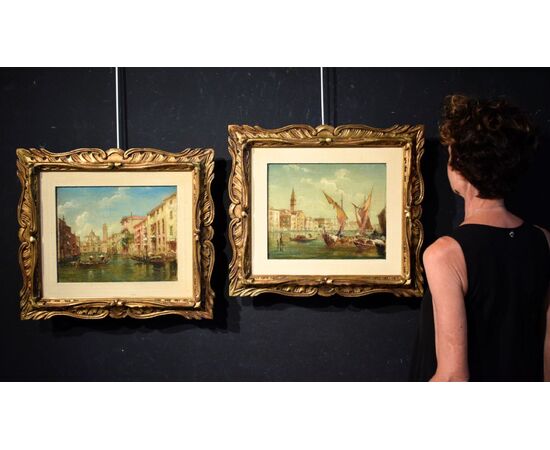 Pair of Venetian Views
