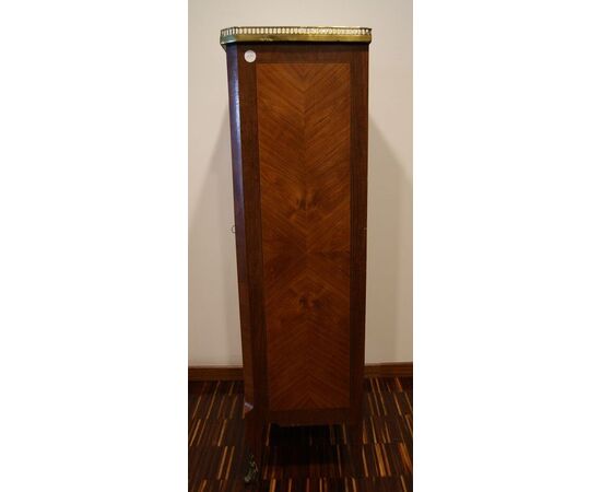 Antico mobiletto a serrandina porta musica del 1800 con piano in marmo