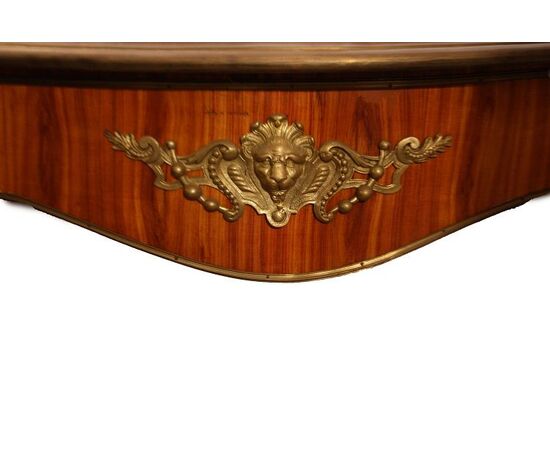 Shaped rosewood desk from 19th-century French Louis XV style