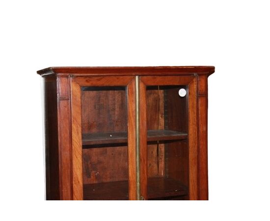French small cabinet with display case and Empire style writing desk from the first half of the 1800s