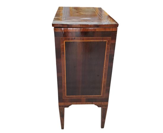 INLAID NIGHTSTAND - LOMBARDY - LOUIS XVI