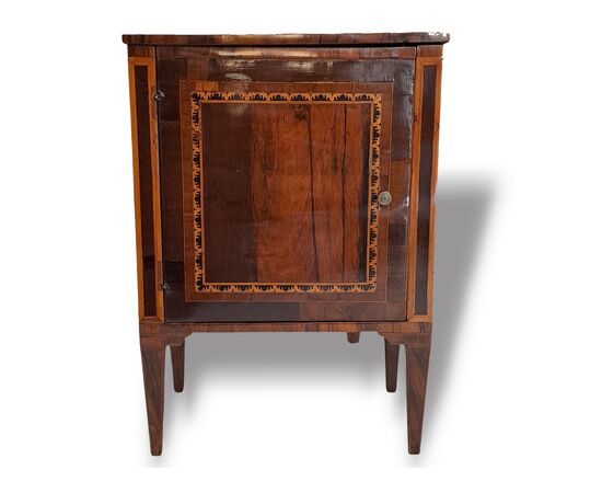 INLAID NIGHTSTAND - LOMBARDY - LOUIS XVI