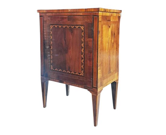 INLAID NIGHTSTAND - LOMBARDY - LOUIS XVI