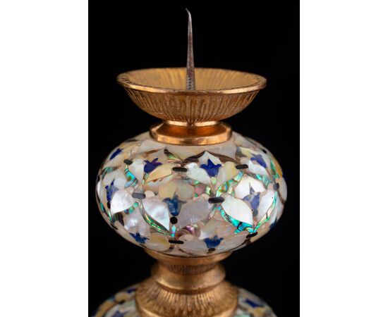 Mother-of-pearl candelabras