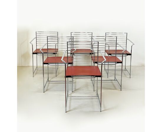 Metal Chairs by Cidue Italy - Chairs 1970 (6 pcs)
