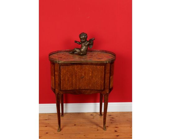 Small Bedside Table (Chevez), Louis XV Style
