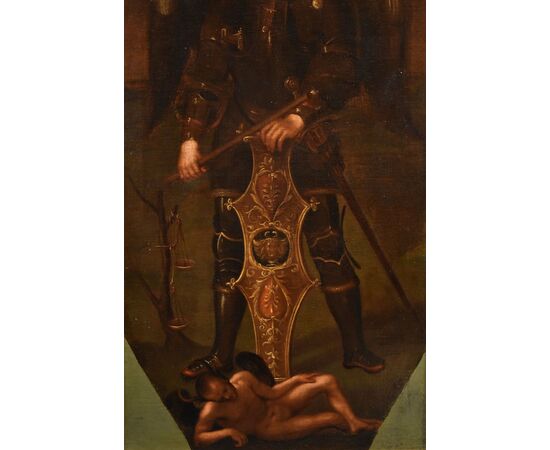 Saint Michael the Archangel, Lombard painter of the 17th century