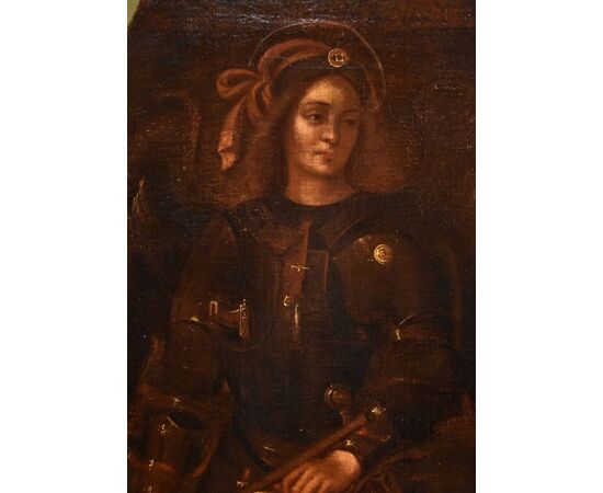 Saint Michael the Archangel, Lombard painter of the 17th century