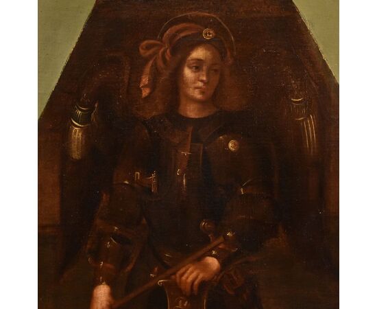Saint Michael the Archangel, Lombard painter of the 17th century