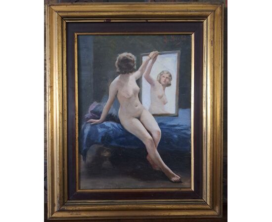 Guglielmo Zocchi, olio su tavola