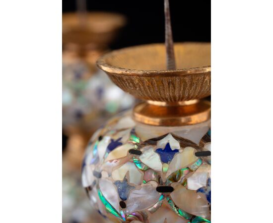 Mother-of-pearl candelabras