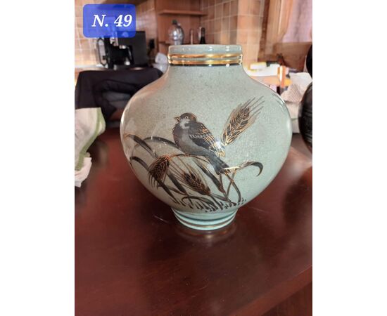 VASO IN CERAMICA  ROYAL COPENAGHEN CON INSERTI IN ORO