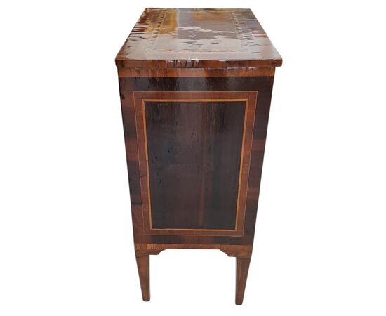 INLAID NIGHTSTAND - LOMBARDY - LOUIS XVI