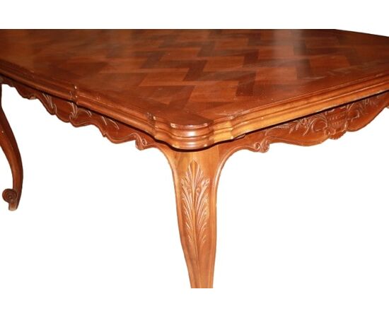 Large Extendable Rectangular Provençal Style Table, 3 meters, 19th century