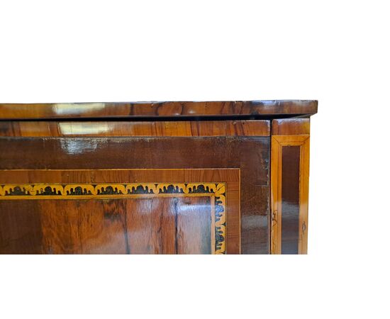 INLAID NIGHTSTAND - LOMBARDY - LOUIS XVI
