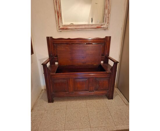 Walnut chest bench