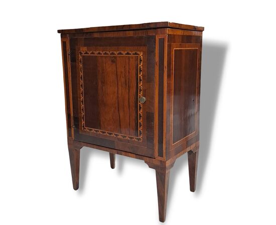 INLAID NIGHTSTAND - LOMBARDY - LOUIS XVI