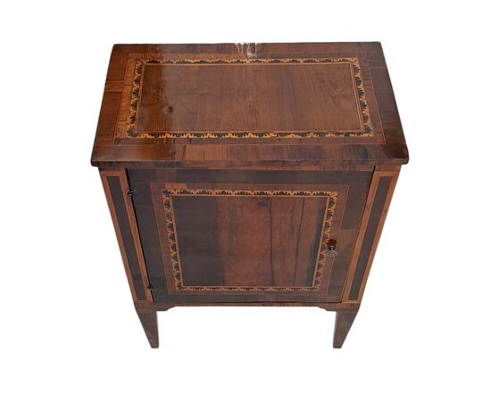 INLAID NIGHTSTAND - LOMBARDY - LOUIS XVI