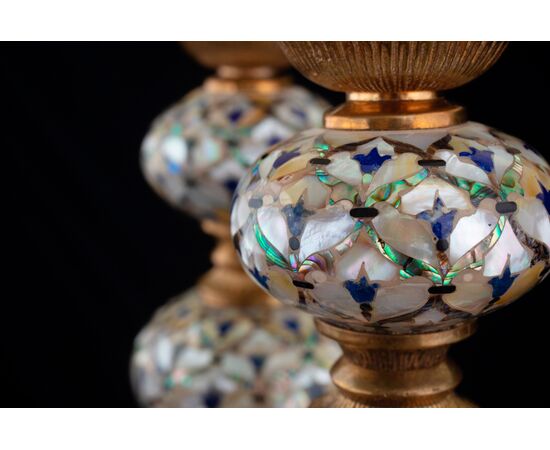 Mother-of-pearl candelabras