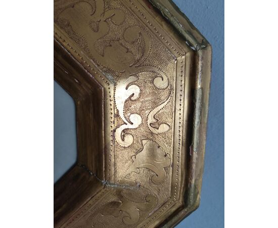 CORNICE RETTANGOLARE IN LEGNO  CON SPECCHIO
