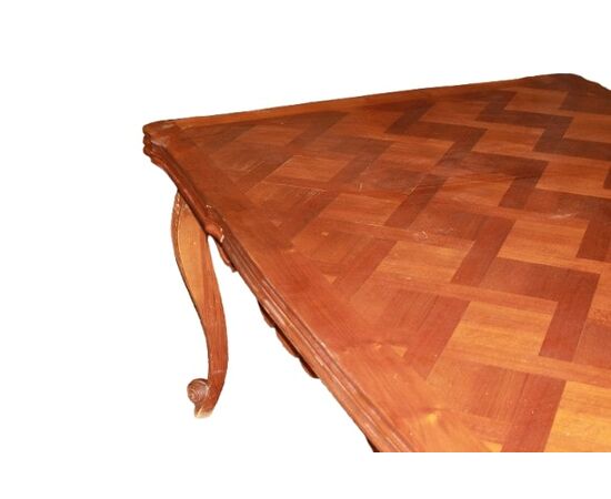 Large Extendable Rectangular Provençal Style Table, 3 meters, 19th century