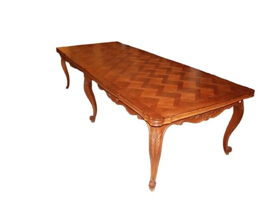Large Extendable Rectangular Provençal Style Table, 3 meters, 19th century