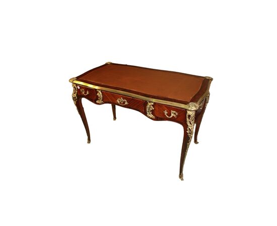 Beautiful Louis XV style diplomatic desk from 19th century France