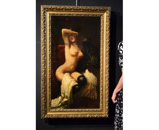 Female Nude with Black Stockings