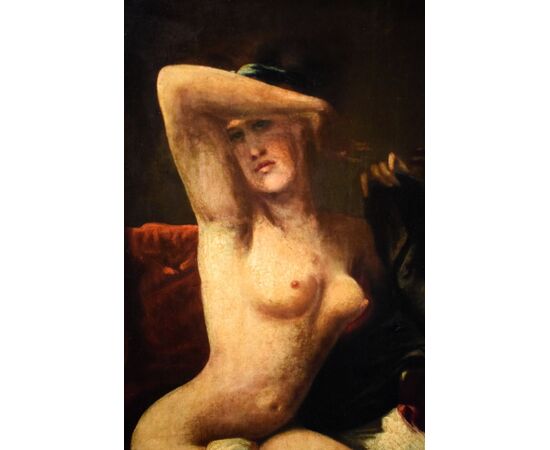 Female Nude with Black Stockings