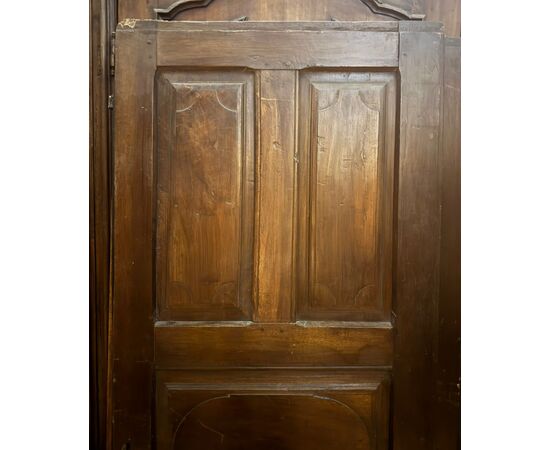 PTI766 - Antique single-leaf door, double-sided, 18th century, dimensions cm W 73 x H 189