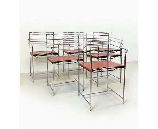 Metal Chairs by Cidue Italy - Chairs 1970 (6 pcs)
