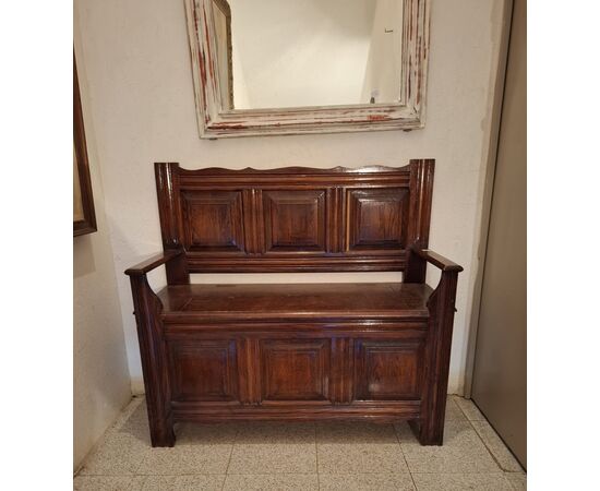 Walnut chest bench