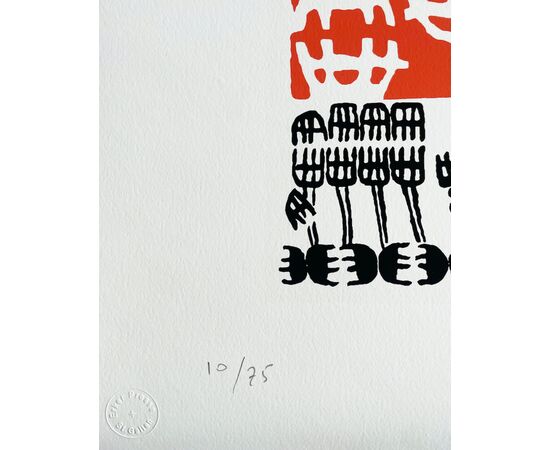 "Untitled" - Lithograph by Giuseppe Capogrossi (1900-1972)