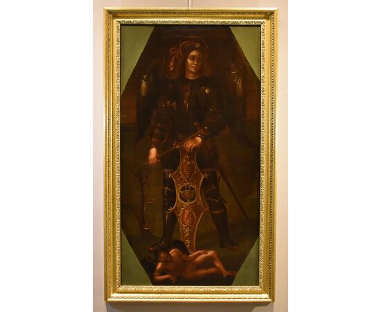 Saint Michael the Archangel, Lombard painter of the 17th century