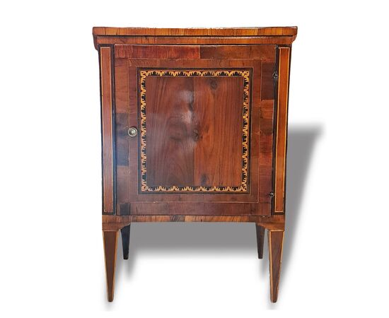 INLAID NIGHTSTAND - LOMBARDY - LOUIS XVI