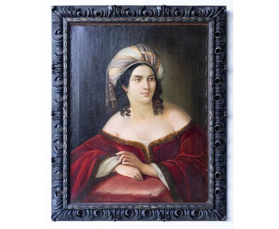Portrait of a lady in oriental dress, Natale Schiavoni