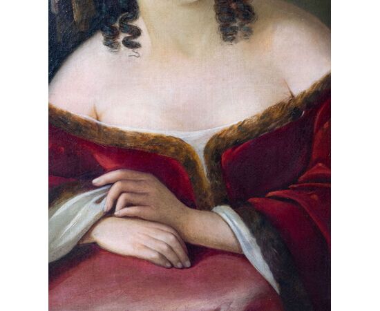 Portrait of a lady in oriental dress, Natale Schiavoni