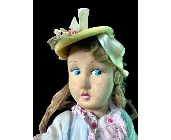 Lenci cloth doll. Lenci Manufacture, Turin.