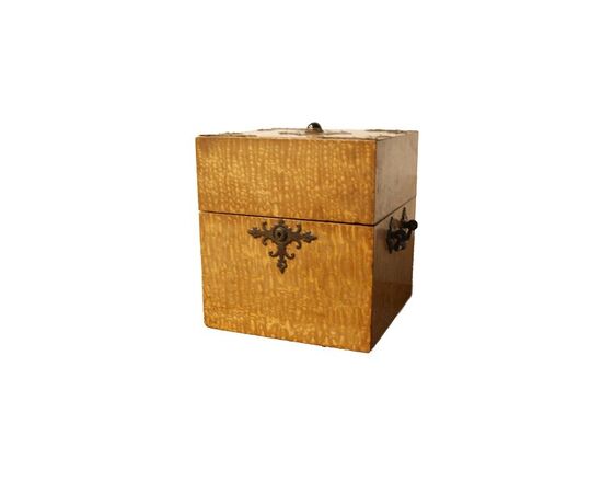 1800s French thuya burl liquor box