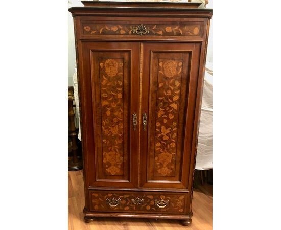 Elegant inlaid wardrobe
