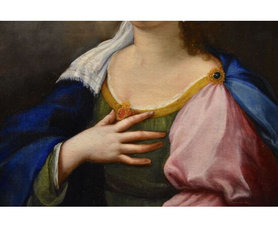 Saint Cecilia and two cherubs, Lucas de la Haye, known as Luca Fiammingo (Nivelles, 1612–Rome, 1682)