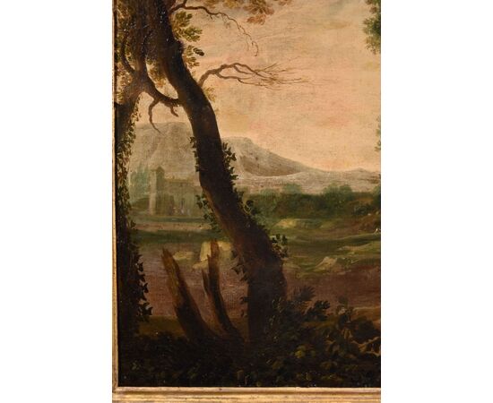 Wooded landscape with the Archangel Raphael and Tobias