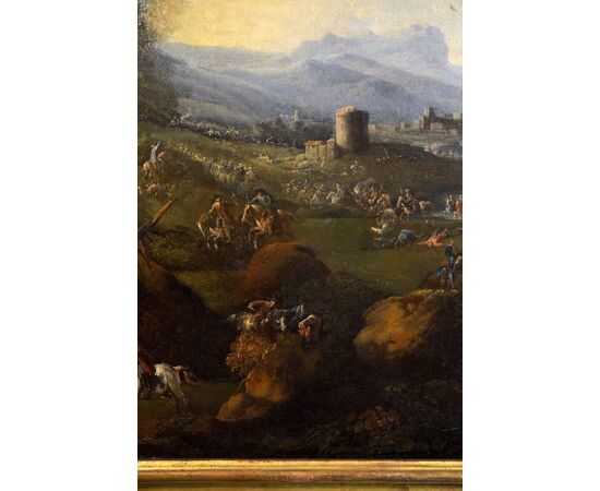 Coastal landscape, attributed to Pandolfo Reschi called Monsù Pandolfo (Gdansk 1643 - Florence 1699)