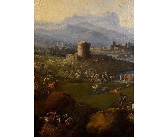 Coastal landscape, attributed to Pandolfo Reschi called Monsù Pandolfo (Gdansk 1643 - Florence 1699)