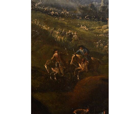 Coastal landscape, attributed to Pandolfo Reschi called Monsù Pandolfo (Gdansk 1643 - Florence 1699)