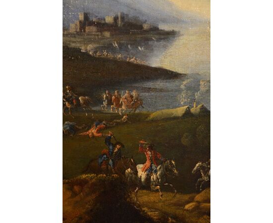 Coastal landscape, attributed to Pandolfo Reschi called Monsù Pandolfo (Gdansk 1643 - Florence 1699)