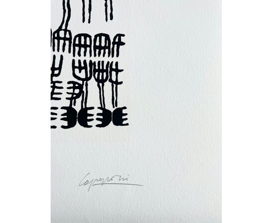 "Untitled" - Lithograph by Giuseppe Capogrossi (1900-1972)